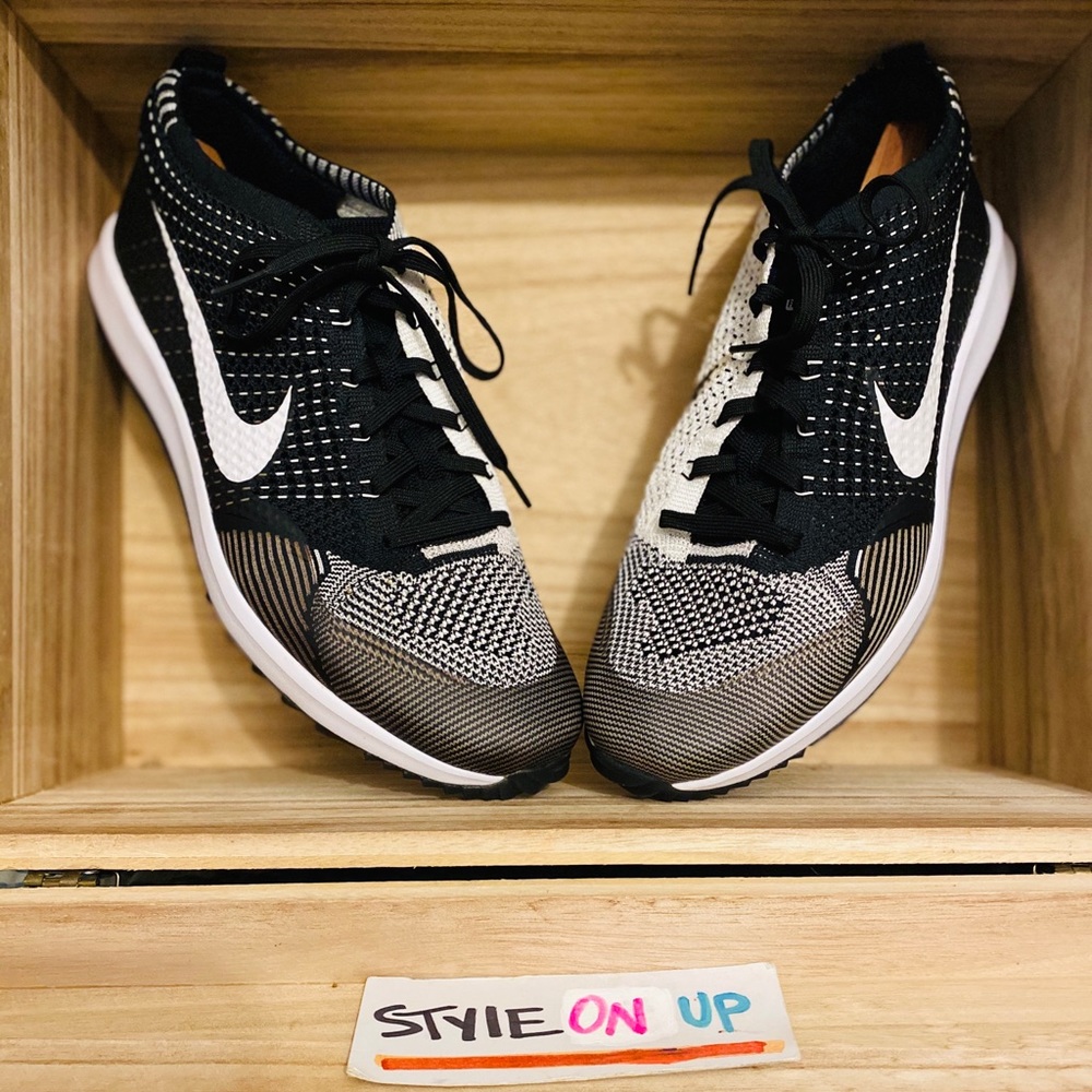 Nike Flyknit Racer G - Golf White/Black Men’s 11.5